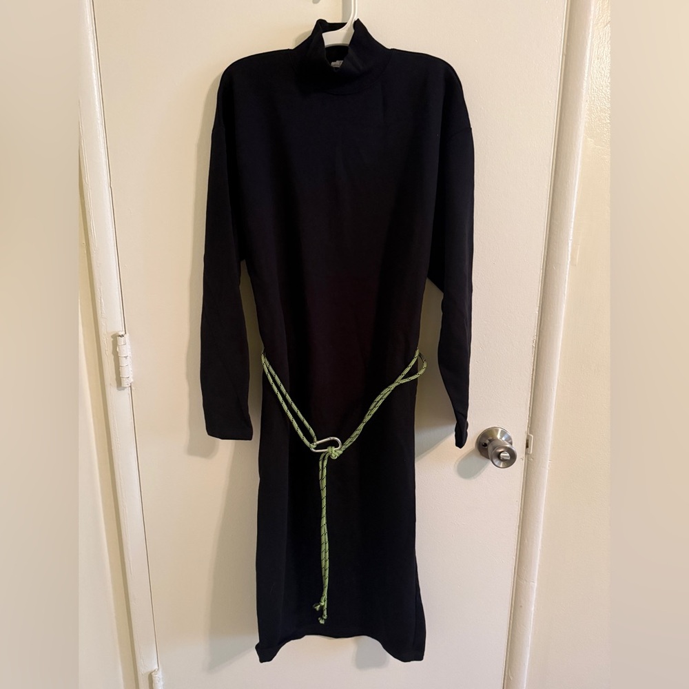 Zara black midi dress